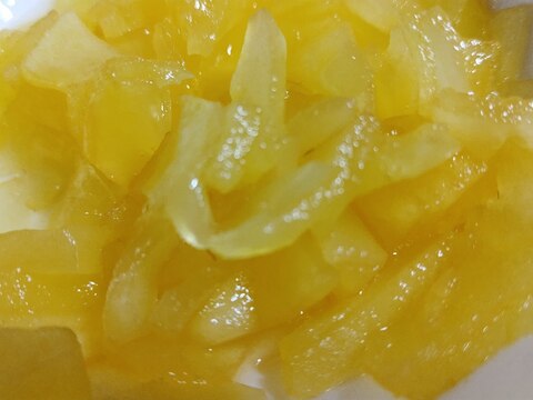レンチンで作る！　りんごのレモン煮